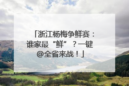 浙江杨梅争鲜赛：谁家最“鲜”？一键@全省来战！