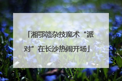 湘鄂赣杂技魔术“派对”在长沙热闹开场