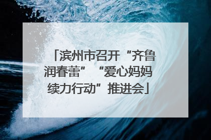 滨州市召开“齐鲁润春蕾”“爱心妈妈续力行动”推进会