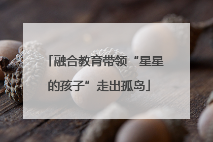 融合教育带领“星星的孩子”走出孤岛