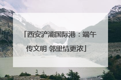 西安浐灞国际港：端午传文明 邻里情更浓