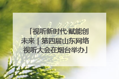 视听新时代·赋能创未来｜第四届山东网络视听大会在烟台举办