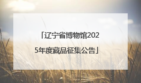 辽宁省博物馆2025年度藏品征集公告