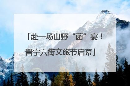 赴一场山野“菌”宴！晋宁六街文旅节启幕
