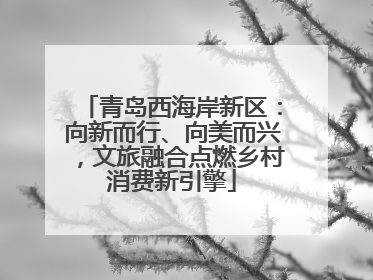 青岛西海岸新区：向新而行、向美而兴，文旅融合点燃乡村消费新引擎