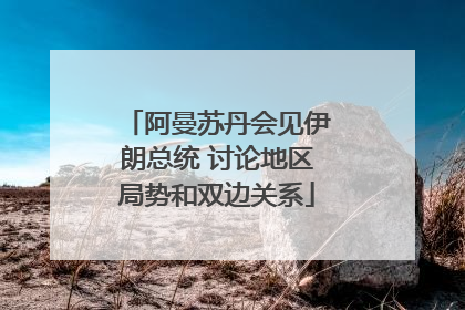 阿曼苏丹会见伊朗总统 讨论地区局势和双边关系