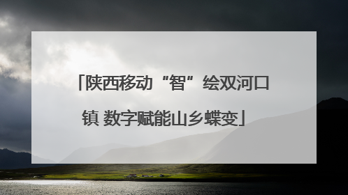陕西移动“智”绘双河口镇 数字赋能山乡蝶变