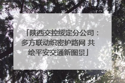 陕西交控绥定分公司：多方联动织密护路网 共绘平安交通新图景