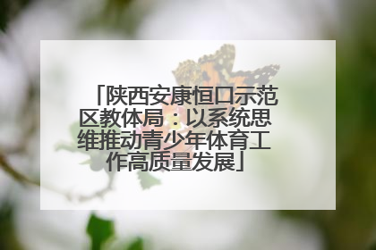 陕西安康恒口示范区教体局：以系统思维推动青少年体育工作高质量发展