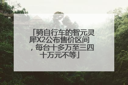 骑自行车的智元灵犀X2公布售价区间，每台十多万至三四十万元不等