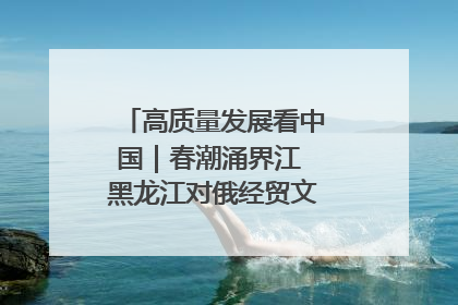高质量发展看中国｜春潮涌界江 黑龙江对俄经贸文旅交流绿意盎然