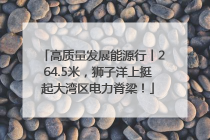 高质量发展能源行丨264.5米，狮子洋上挺起大湾区电力脊梁！