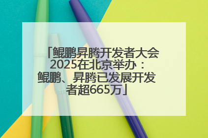 鲲鹏昇腾开发者大会2025在北京举办：鲲鹏、昇腾已发展开发者超665万