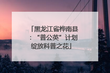 黑龙江省桦南县：“普公英”计划绽放科普之花