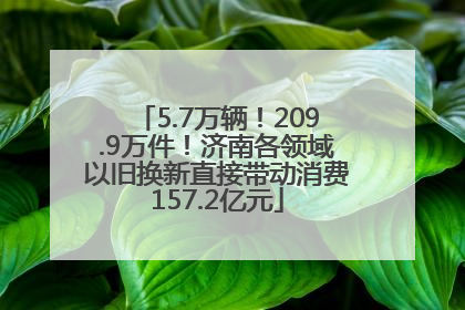 5.7万辆！209.9万件！济南各领域以旧换新直接带动消费157.2亿元